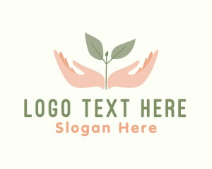 Natural Leaf Hand Logo