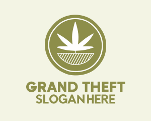 Green Weed Coin  Logo