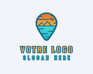 Locator - Island Travel Navigator logo design