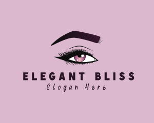 Aesthetic Woman Beauty Eyelash Logo