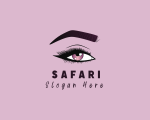 Aesthetic Woman Beauty Eyelash Logo