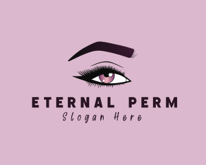 Aesthetic Woman Beauty Eyelash logo design