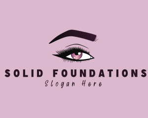 Cosmetic Surgery - Aesthetic Woman Beauty Eyelash logo design