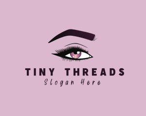 Aesthetic Woman Beauty Eyelash logo design