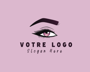 Girl - Aesthetic Woman Beauty Eyelash logo design