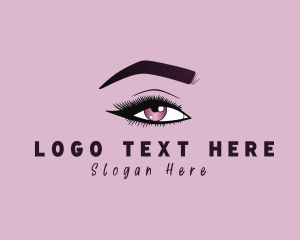 Aesthetic Woman Beauty Eyelash Logo