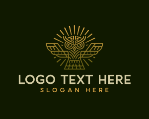 Heritage - Tribal Owl Wildlife logo design