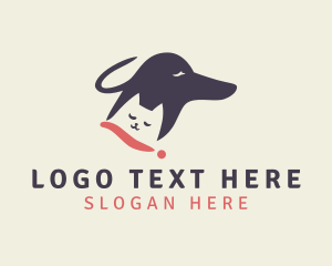 Canine - Cat Dog Veterinary logo design