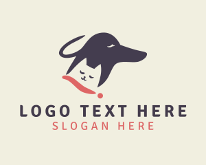 Feline - Cat Dog Veterinary logo design