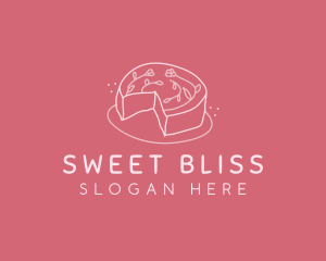 Flower Cake Baking logo design