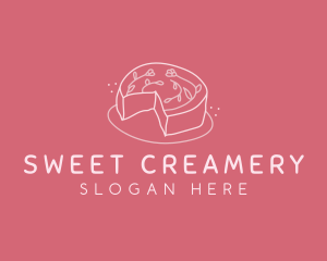 Flower Cake Baking logo design