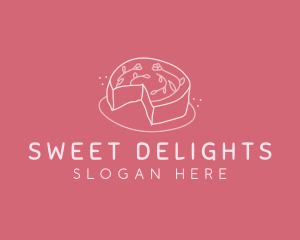 Flower Cake Baking logo design