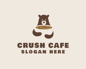 Grizzly Bear Cafe logo design