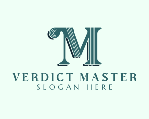 Stylish Tailoring Letter M Logo