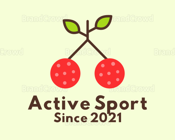 Sweet Cherry Fruit Logo