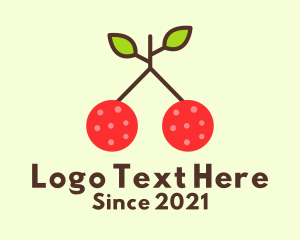 Grocer - Sweet Cherry Fruit logo design