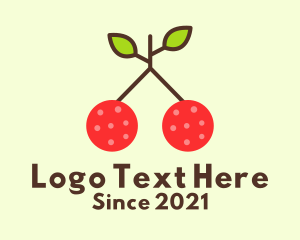 Healthy - Sweet Cherry Fruit logo design