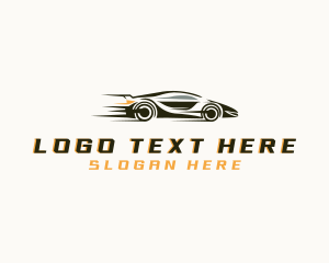 Super Car - Automobile Car Racing logo design
