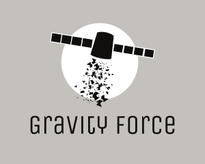 Gravity - Outer Space Satellite logo design