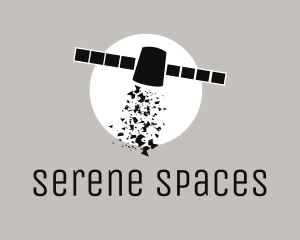 Outer Space Satellite logo design