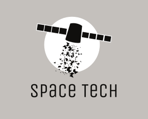 Outer Space Satellite logo design