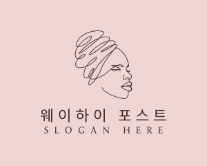 Beauty Lady Headwrap logo design