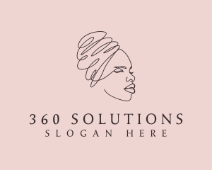 Beauty Lady Headwrap logo design