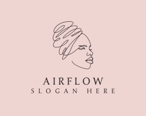 Beauty Lady Headwrap logo design