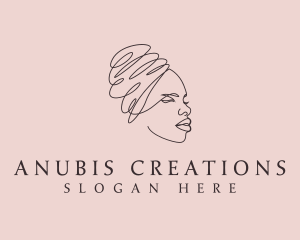 Beauty Lady Headwrap logo design