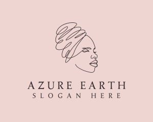 Beauty Lady Headwrap logo design