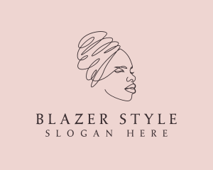 Beauty Lady Headwrap logo design