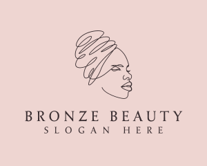 Beauty Lady Headwrap logo design