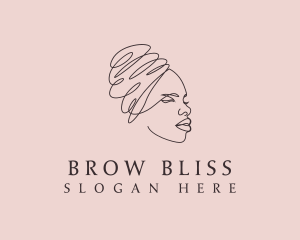 Beauty Lady Headwrap logo design