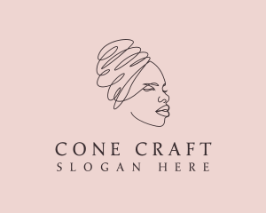 Beauty Lady Headwrap logo design