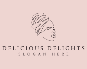 Beauty Lady Headwrap logo design