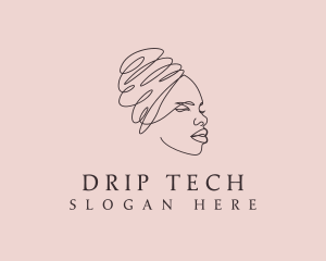 Beauty Lady Headwrap logo design