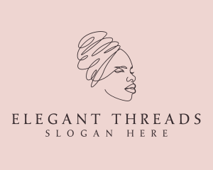 Beauty Lady Headwrap logo design