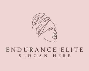 Beauty Lady Headwrap logo design