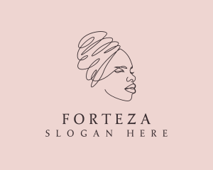 Beauty Lady Headwrap logo design