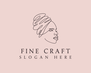 Beauty Lady Headwrap logo design