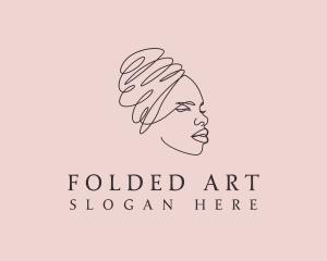 Beauty Lady Headwrap logo design