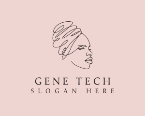 Beauty Lady Headwrap logo design