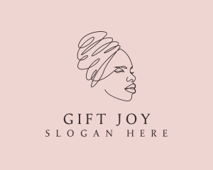 Beauty Lady Headwrap logo design