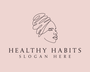 Beauty Lady Headwrap logo design