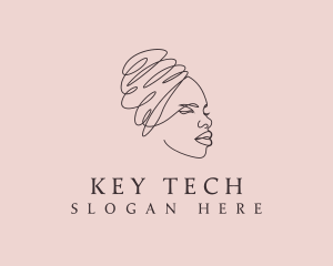 Beauty Lady Headwrap logo design