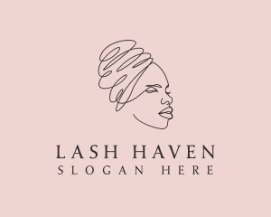 Beauty Lady Headwrap logo design