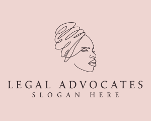 Beauty Lady Headwrap logo design