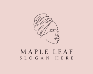 Beauty Lady Headwrap logo design