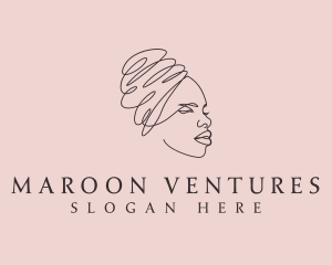 Beauty Lady Headwrap logo design