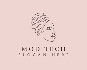 Beauty Lady Headwrap logo design